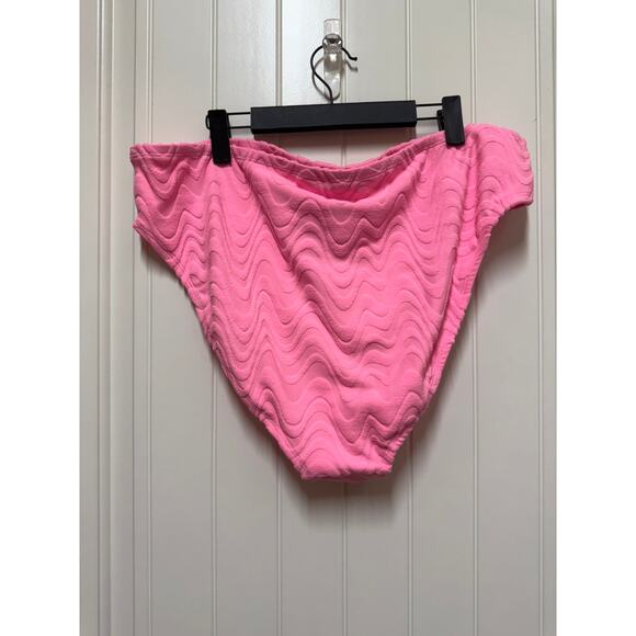 NWT Wild Fable Pink Textured swim bottom and wrap skirt 1X/2X - Picture 6 of 8